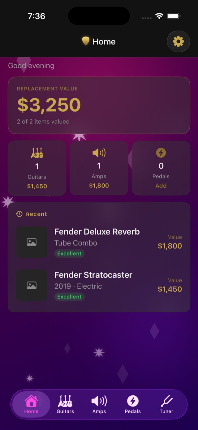 Collection dashboard
